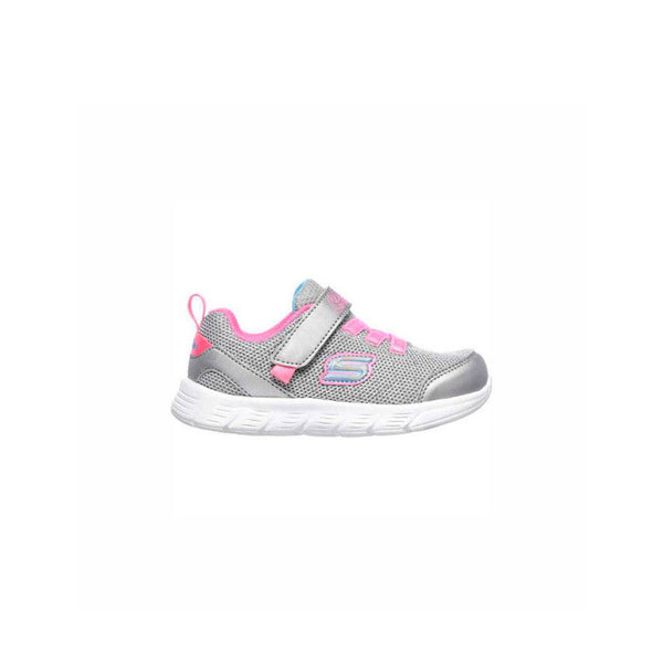 Tenis Skechers Comfy Flex Moving On Silver Hot Pink
